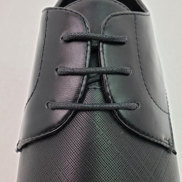 Boohoo MAN Embossed Vamp Smart Mens Size 10 Black Formal Dress Shoes MZZ65877-10 - Picture 9 of 10